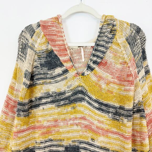 Free People Revolve Snowcone Hoodie in Blue Combo Women's Large - Picture 3 of 12